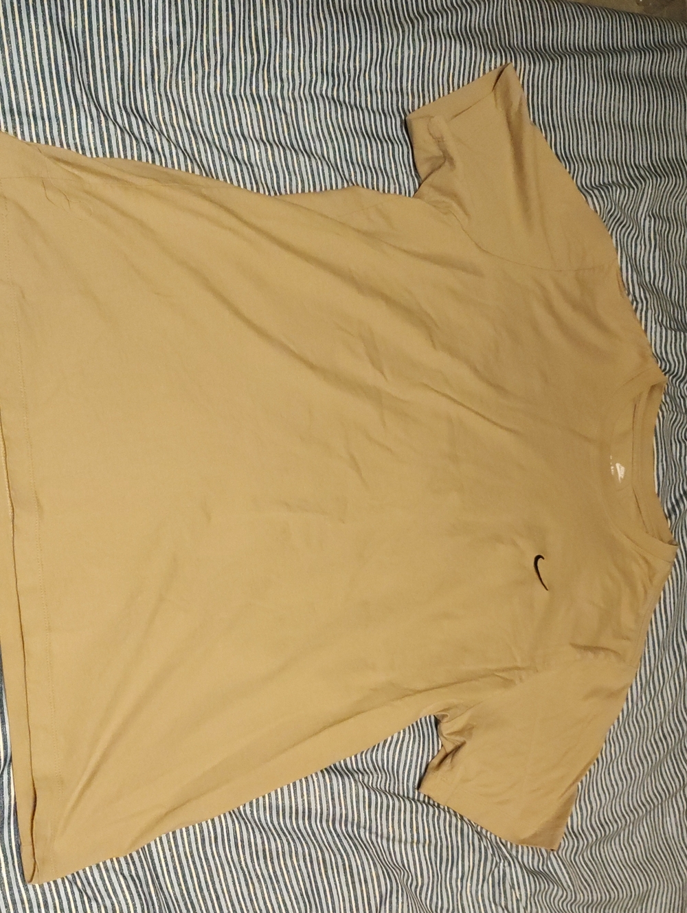 Nike Tan Crew Neck Short Sleeve Tee